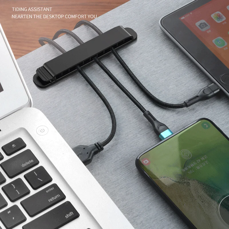 Self-Adhesive Wire Organizer Wire Management Wire Harness Clip Home Office PC Power Supply USB Routing Desktop Wire Organizer