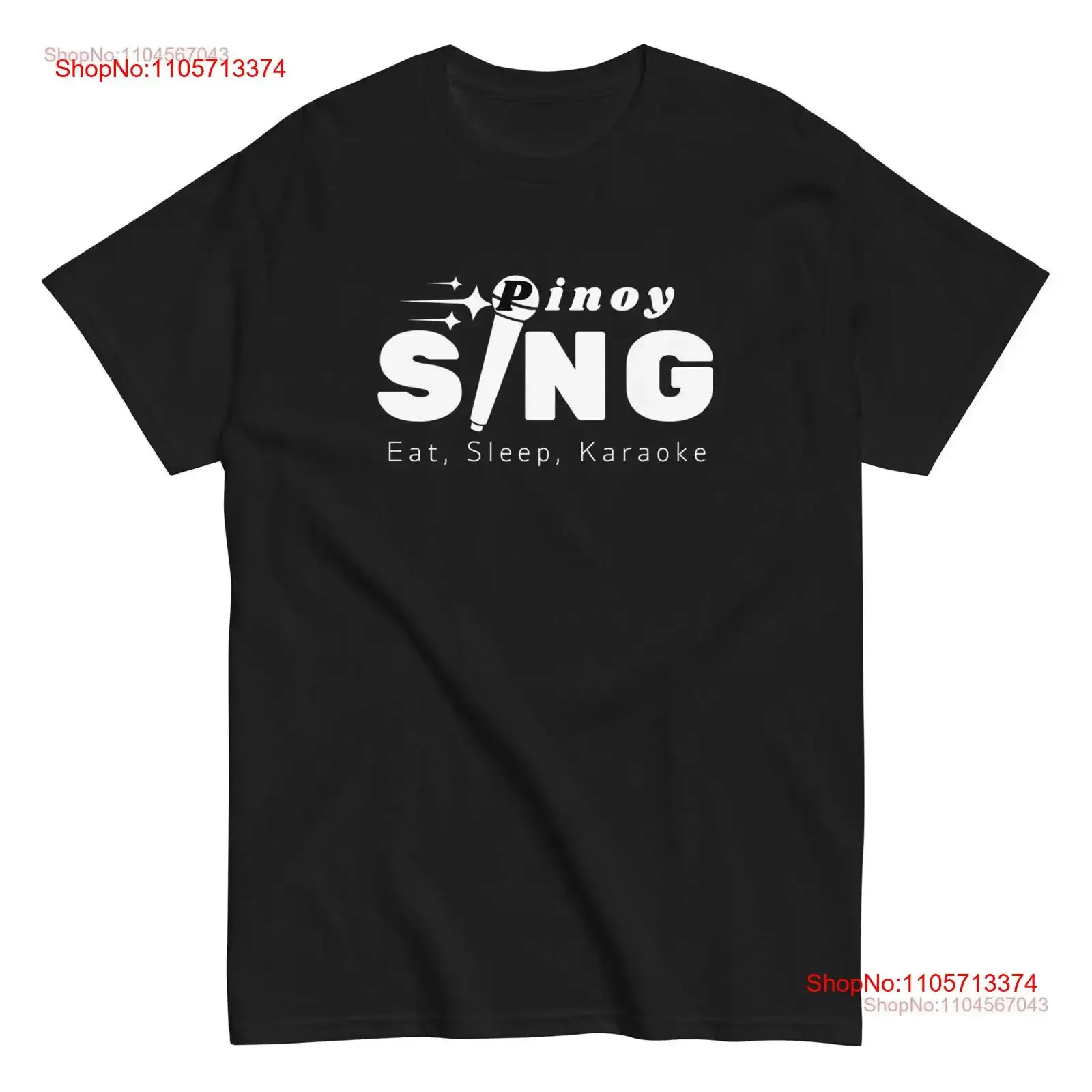 Pinoy Sing Magic Mic Karaoke T Shirt Funny Filipino Tagalog gifts vintage Washed designer clothes Casual Top For Everyday Wear
