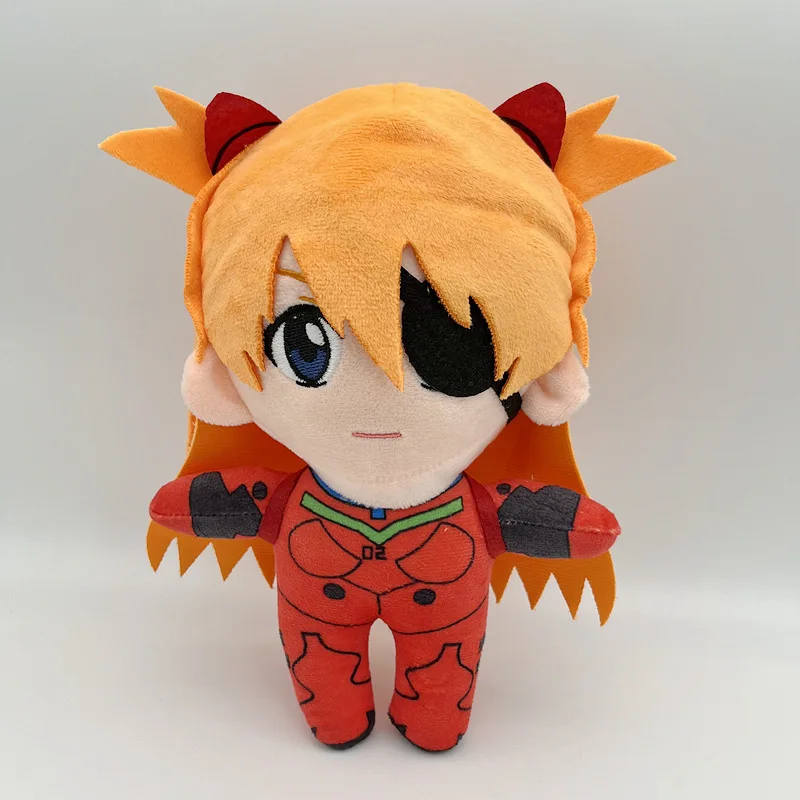 Mainan boneka mewah Ayanami Rei 25cm mainan mewah kartun Anime boneka mewah Kawaii Evangelion EVA boneka lembut dekorasi kamar hadiah Natal Anak