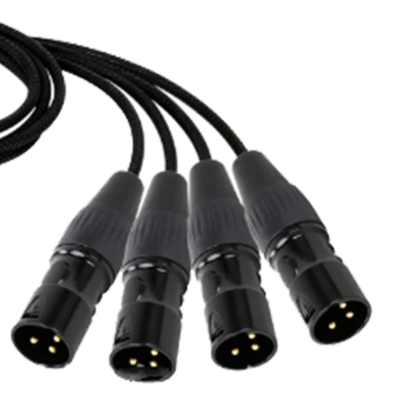 Cabo blindado rj45 cat5 para conectores xlr macho/fêmea de 4 canais de 3 pinos cabo receptor multi-rede para estúdio de palco durável