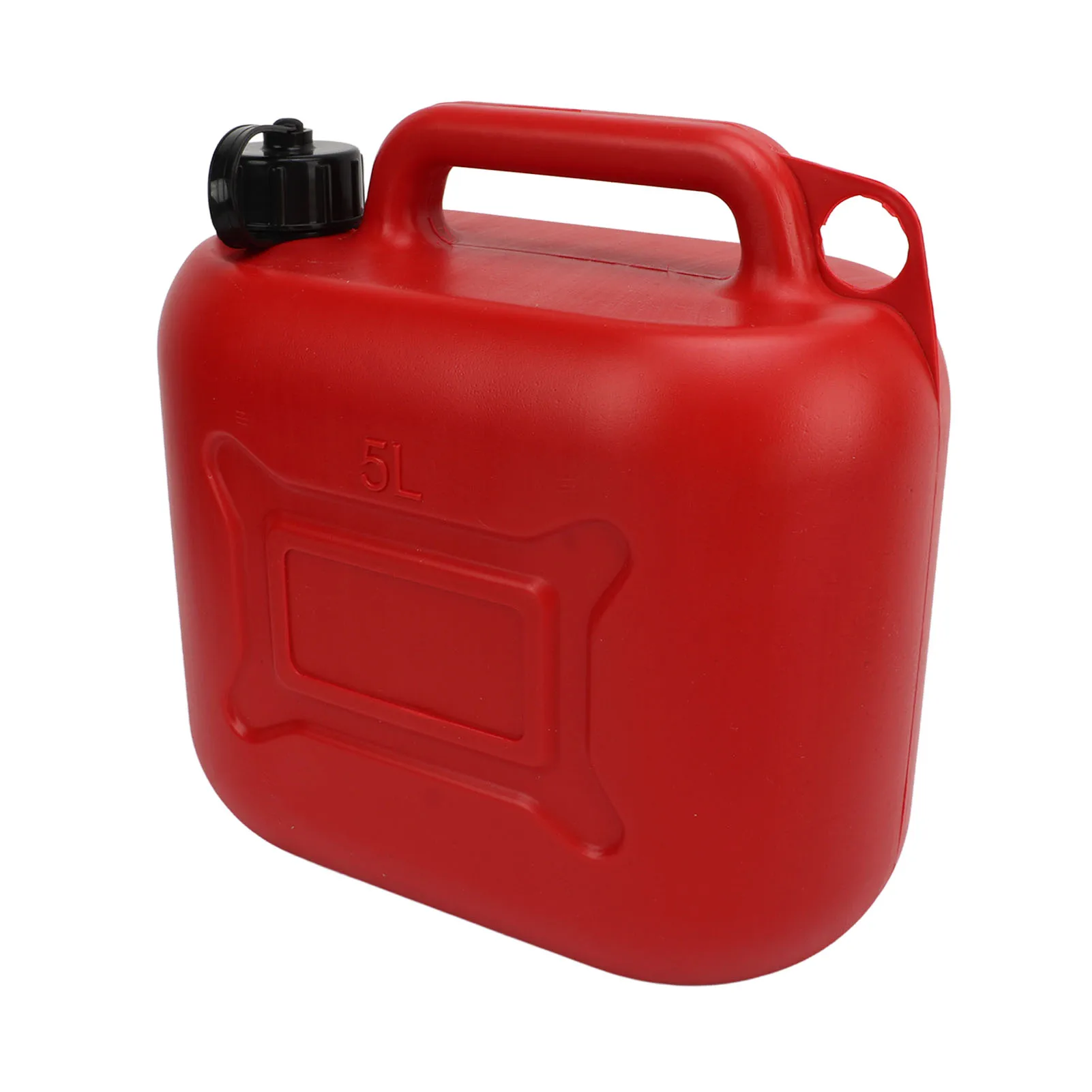 Fuel Gas Can 5L 1.3 Gallon ABS Leakage Free Red Portable Gasoline Container with 27cm Outlet Pipe For Car Motorcycles