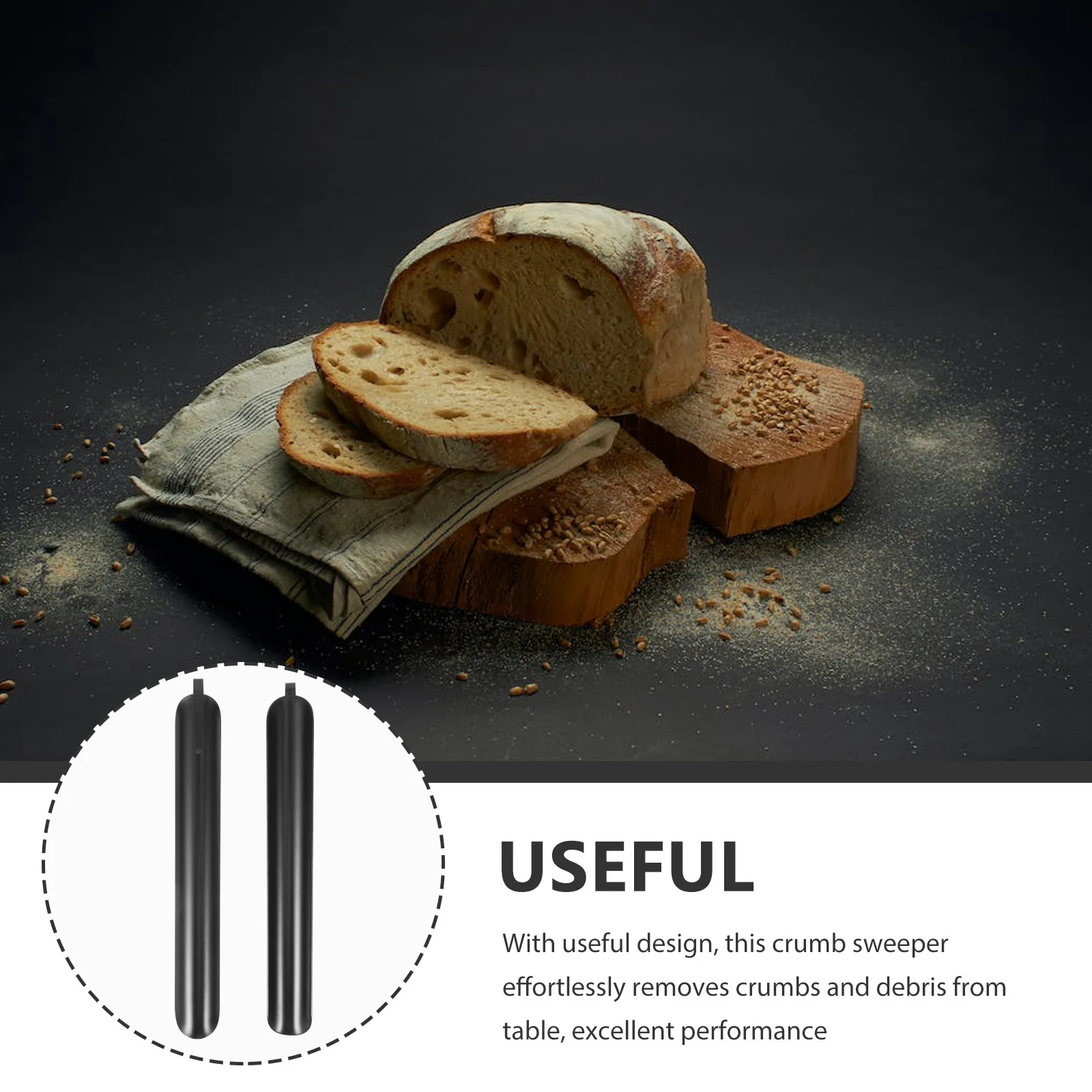 

2Pcs Metal Table Crumb Catcher Sturdy Portable Debris Remover for Waiters Waitresses Home Use Table Crumber Crumb Sweeper