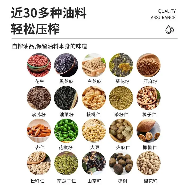 Commercial large automatic stainless steel pepper seed coconut flaxseed hot and cold double press oil press