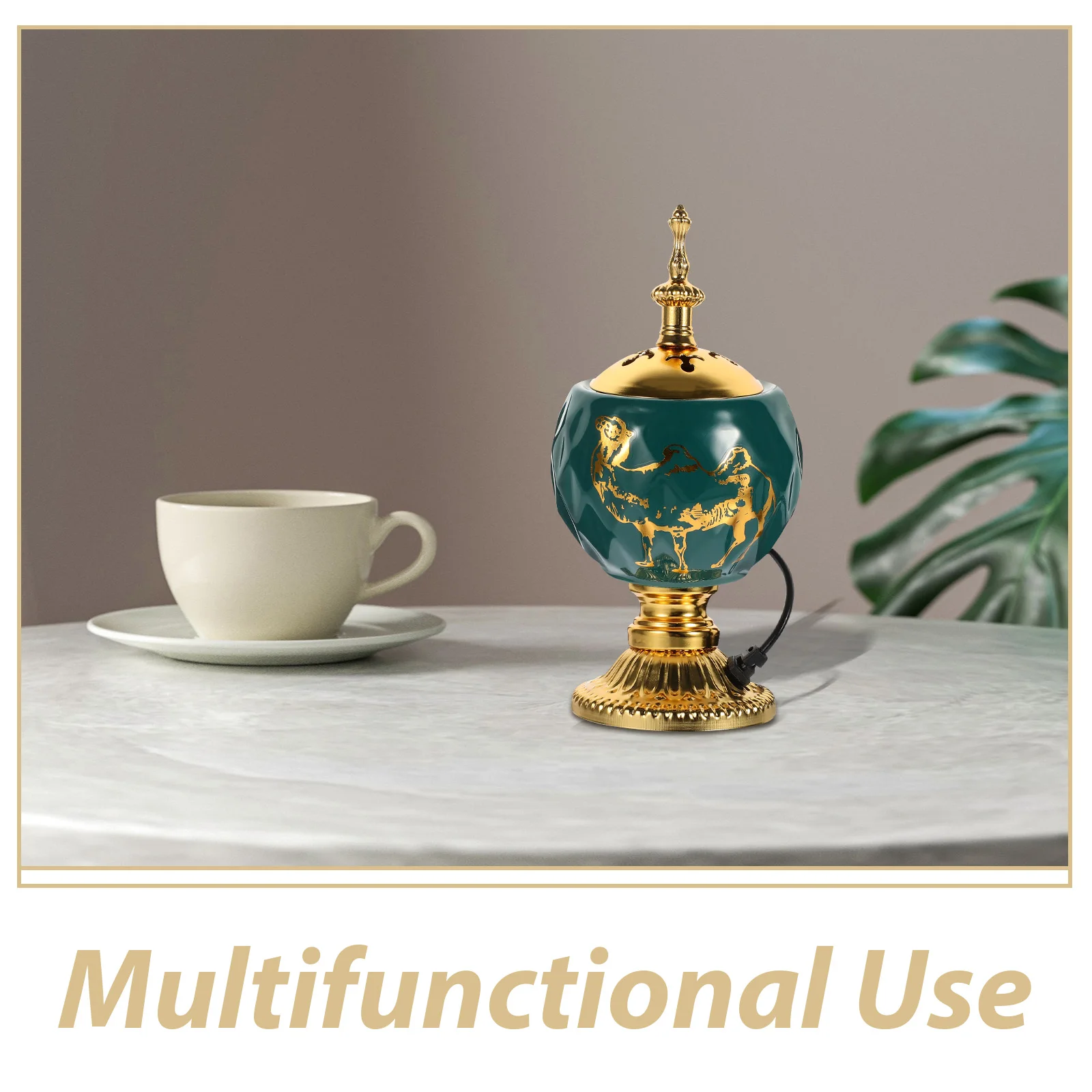 

Plug In Electric Incense Burner Retro Ceramic Aroma Burner Decorative Incense Holder For Home Desktop 110V Us Plug
