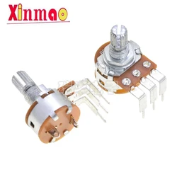 With switch potentiometer wh148, bent leg b5k10k10k100k500k, table lamp dimming and speed regulating resistor handle 15 long