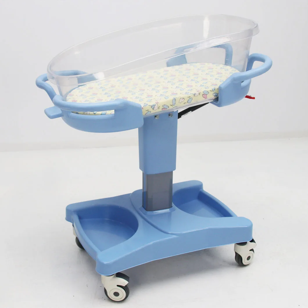 Hospital Confinement Center Baby Crib Cot Air Spring Pump Control Basin Newborn Medical Infant Cart Bed