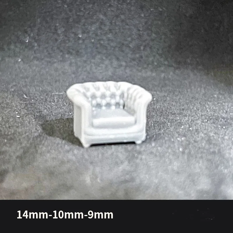 1/64 نموذج أريكة مشهد السيارة ملحق نموذج أبيض (غير مطلي) دعائم المرآب ديوراما