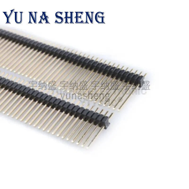 1.27mm 1.27 Single Double Row Male 1X40P 2*50P Breakaway PCB Board Pin Header Long 11mm 12mm 14MM Connector Strip Pinheader