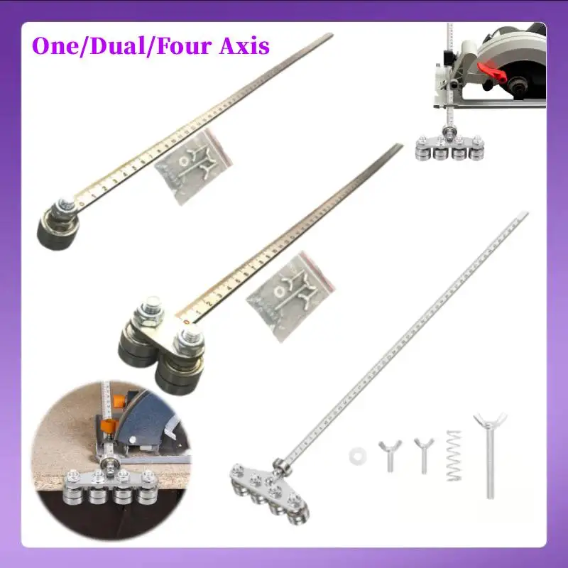 

Многофункциональный деревообрабатывающий инструмент: улучшенная направляющая линейка для дисковой пилы (одно-, двух- или четырехосевая), позиционирующий калипер для электропилы