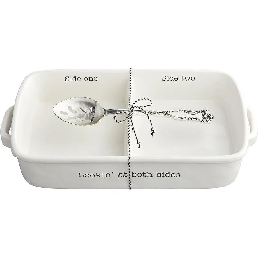 

Circa Side Baker Set, White, 2.5" x 8" x 14"