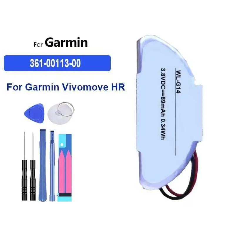 

Компактная батарея для умных часов емкостью 89 мАч для Garmin Vivomove HR