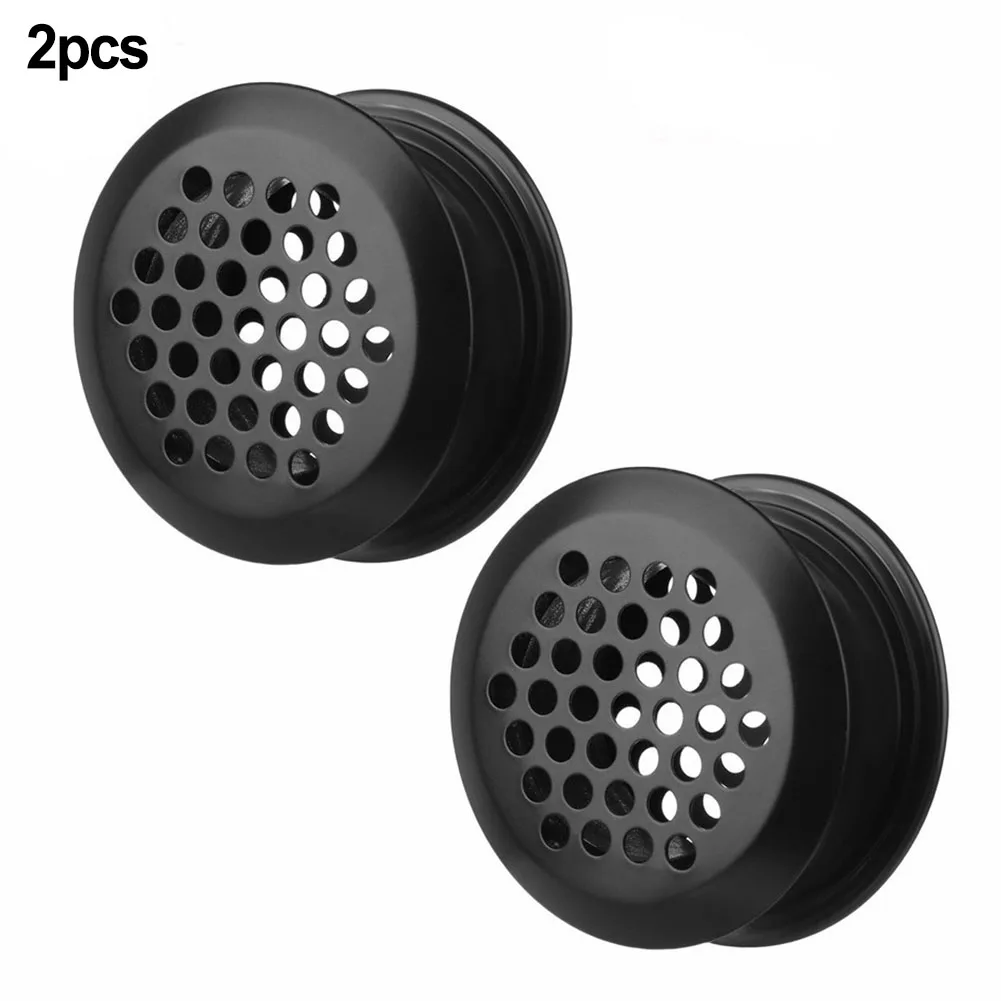 2pcs Air Vent Grille Air Outlet Fresh System Air Vent Grille Ventilation Plugs Cabinet Metal Ventilation Plugs