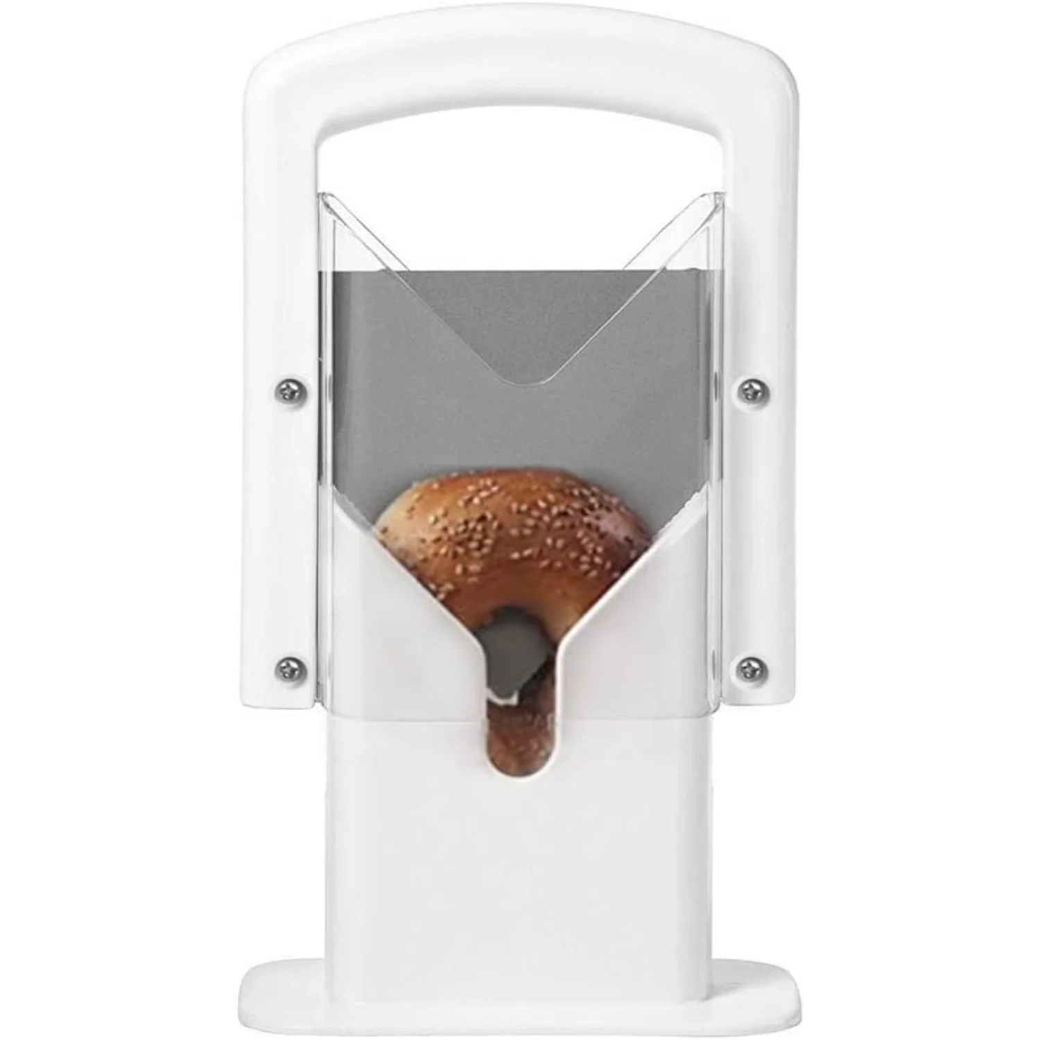 

Bagel Slicer, Safety Handle, Bagel Stainless Steel (White) Fishing tool kit Rod stand Fishing scissors Swivels Crab snare Sissy