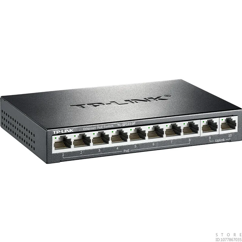 TP-LINK 10-port 100M 8-port Poe Switch 62W pemantauan perusahaan jaringan Hub pembagi kabel jaringan TL-SF1010P