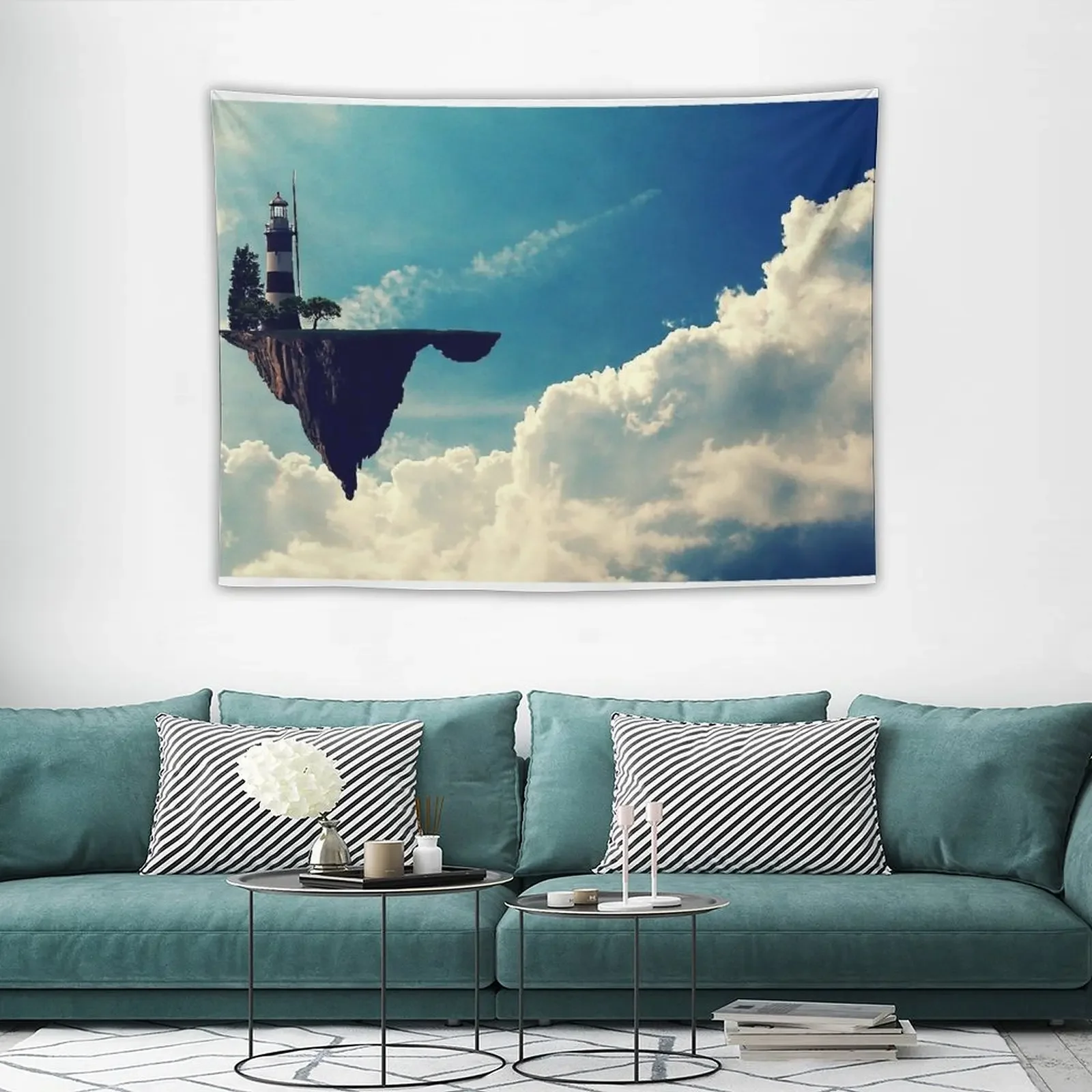 Tapeçaria Gorrilaz Cloud para Decoração do Quarto, Decorações Estéticas do Quarto