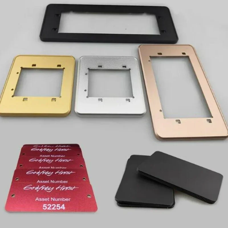 1-5pcs 7 Types Colorful Anodized Aluminum Alloy Plate 5052 Aluminum Sandblasted Surface Aluminum Sheet 100x100-300x300mm
