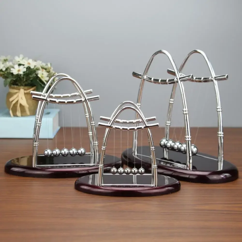 Newtons Cradle Classic Balance Balls 5 Pendulum Balls Physics Perpetual Motion Desk Toys For Office Bumper Ball Ornaments Decor