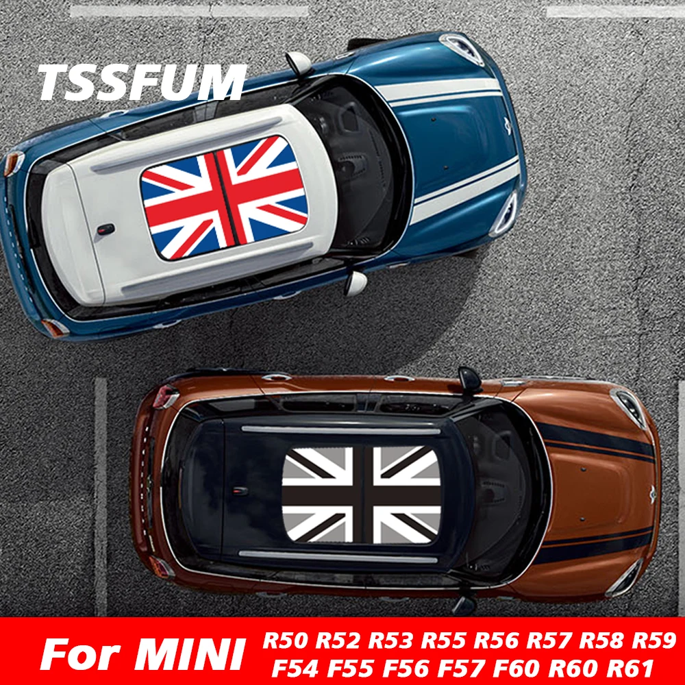Union Jack Sunroof Roof Window Film Vinyl Sunshade Sticker Decal For MINI Cooper S JCW F54 F55 F56 F60 R53 R55 R56 Accessories