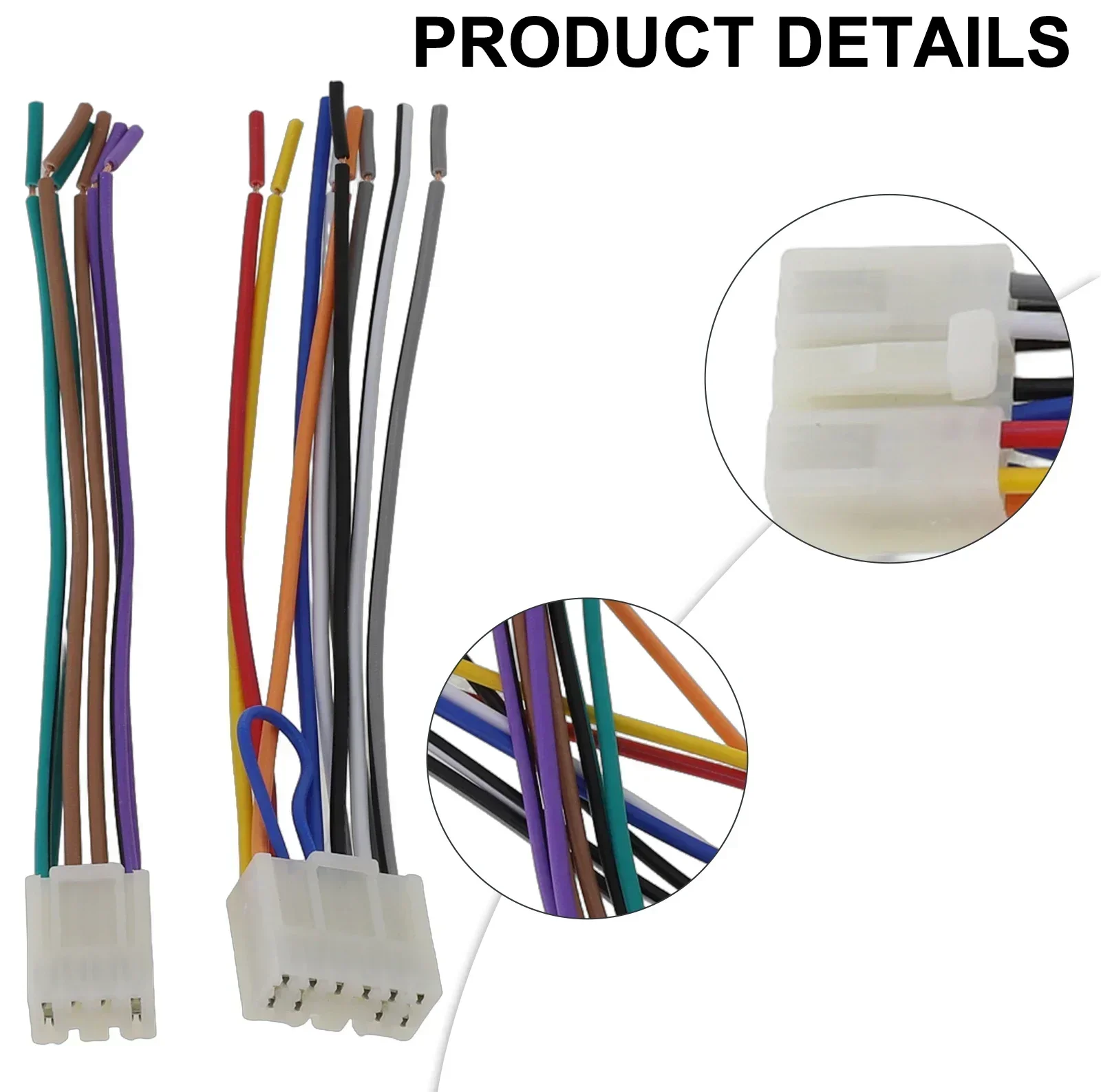 Conector de arnés de cableado de Radio estéreo para coche, reproductor de CD de coche Toyota, Cable de altavoz de alimentación de Radio, accesorios