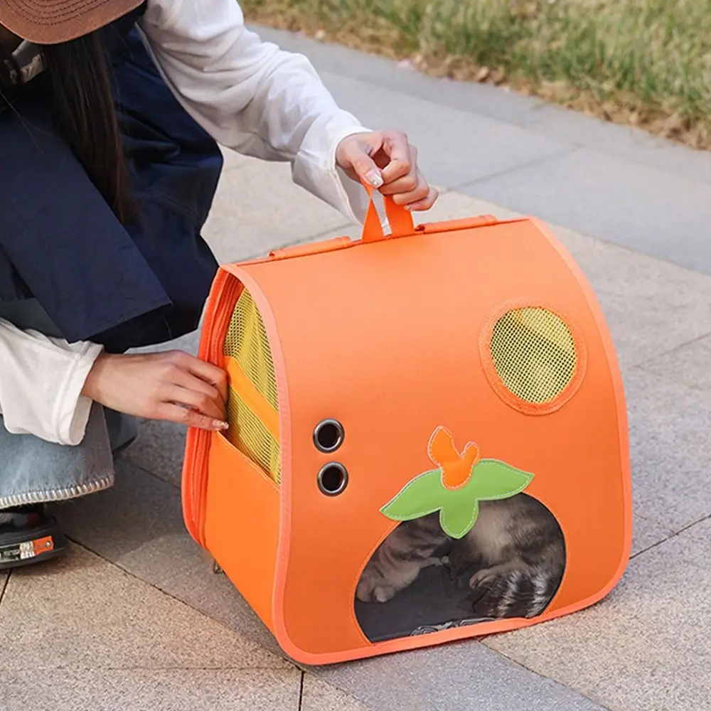 

Pet Supplies Cartoon Cat Backpack Breathable Large Capacity Pet Backpack Visible Comfortable Dog Carrier Bag Travel
