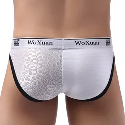 Fashion Men's Lingerie Low Rise Underwear Ultra Thin Underpants Fashion Soft Breathable Knickers