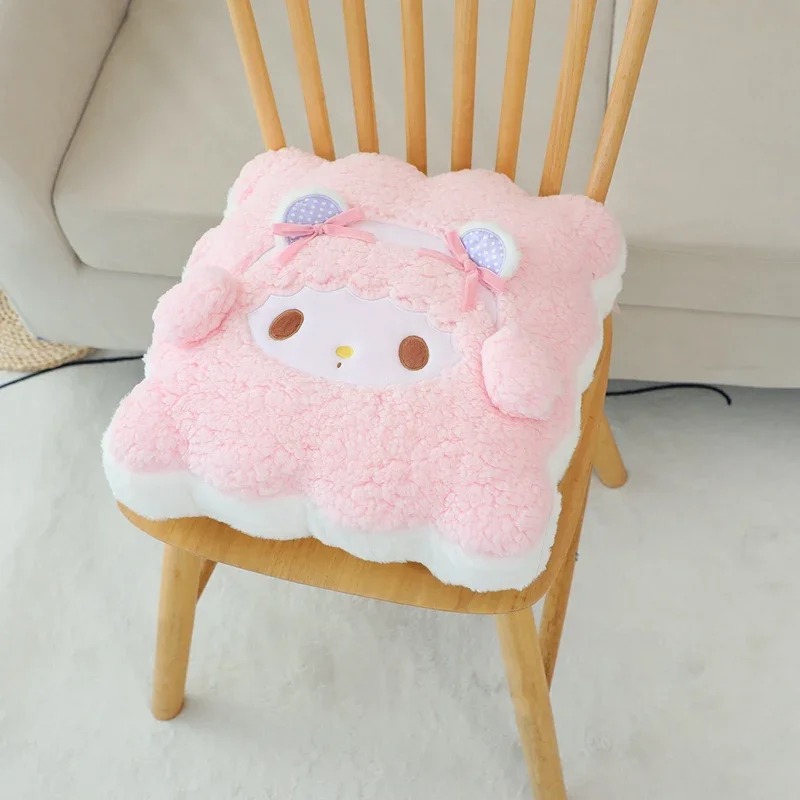 Sanrio Hello Kitty Seat Cushion My Melody Sweet Piano Back Cushion Chair Floor Thickened Very Soft Sitting Cushion Home Decor