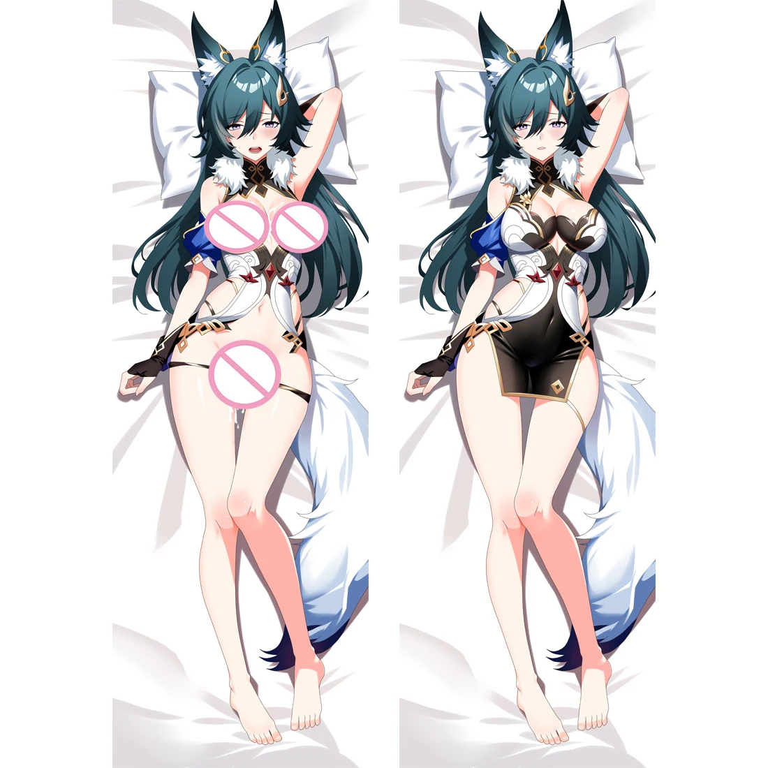 

2024 NEW Anime Japanese Pillowcase Cushion Cover Honkai: Star Rail Yukong Dakimakura 2WAY Hugging Body Pillow Case Otaku