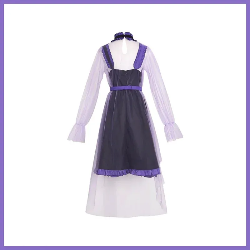 Anime oshi no ko kurokawa akane cosplay traje dia de verão roxo malha vestido de princesa peruca mulher adulta sexy carnaval terno 5ftu ^ 5