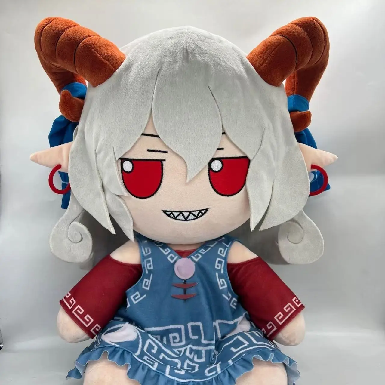 

2026 New Anime Touhou Project Tōtetsu Yūma Cosplay Sitting Posture Cotton Doll, 40cm Doll Birthday Gift