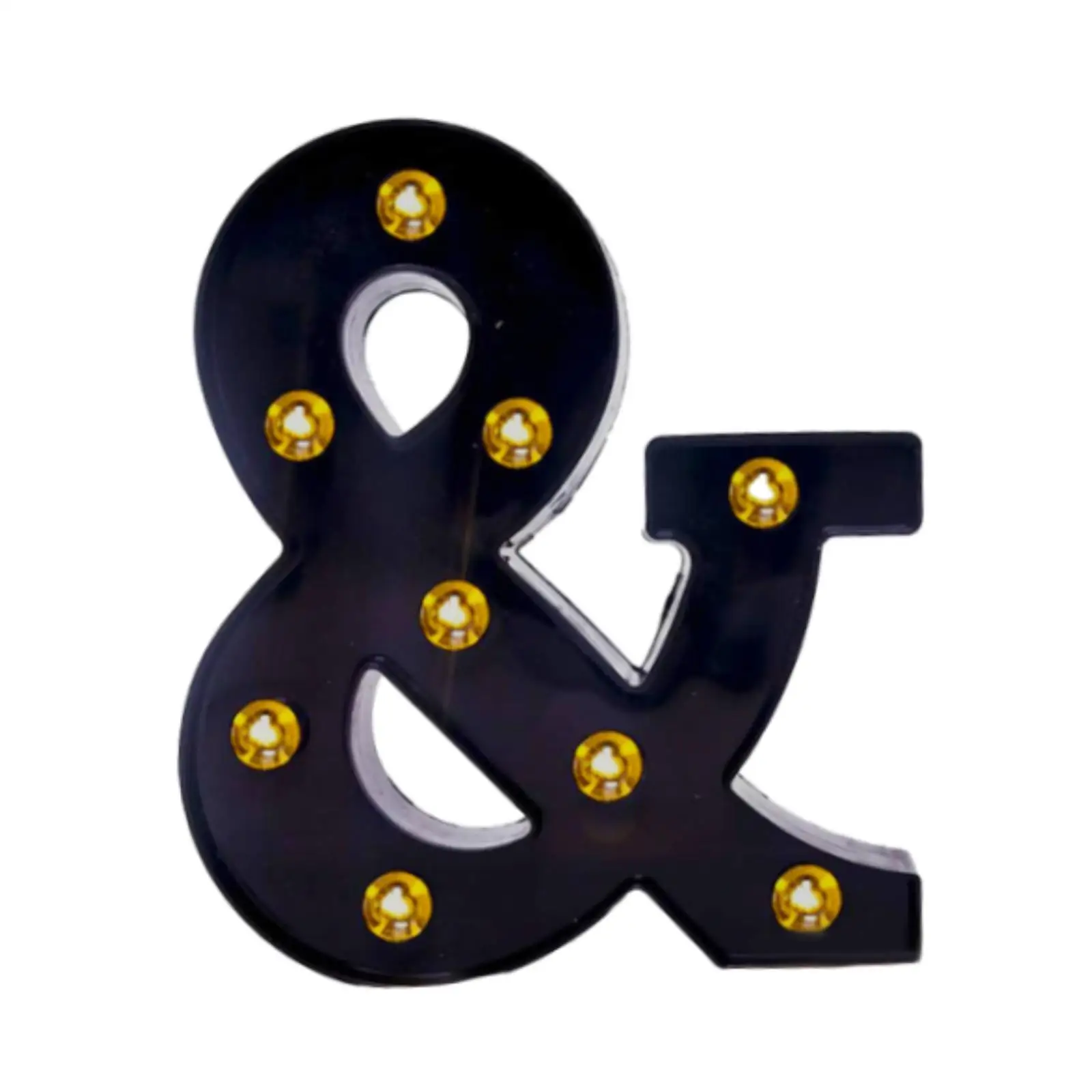 Ampersand Symbol Marquee Letter Light Warm Light for Home Christmas Backdrop