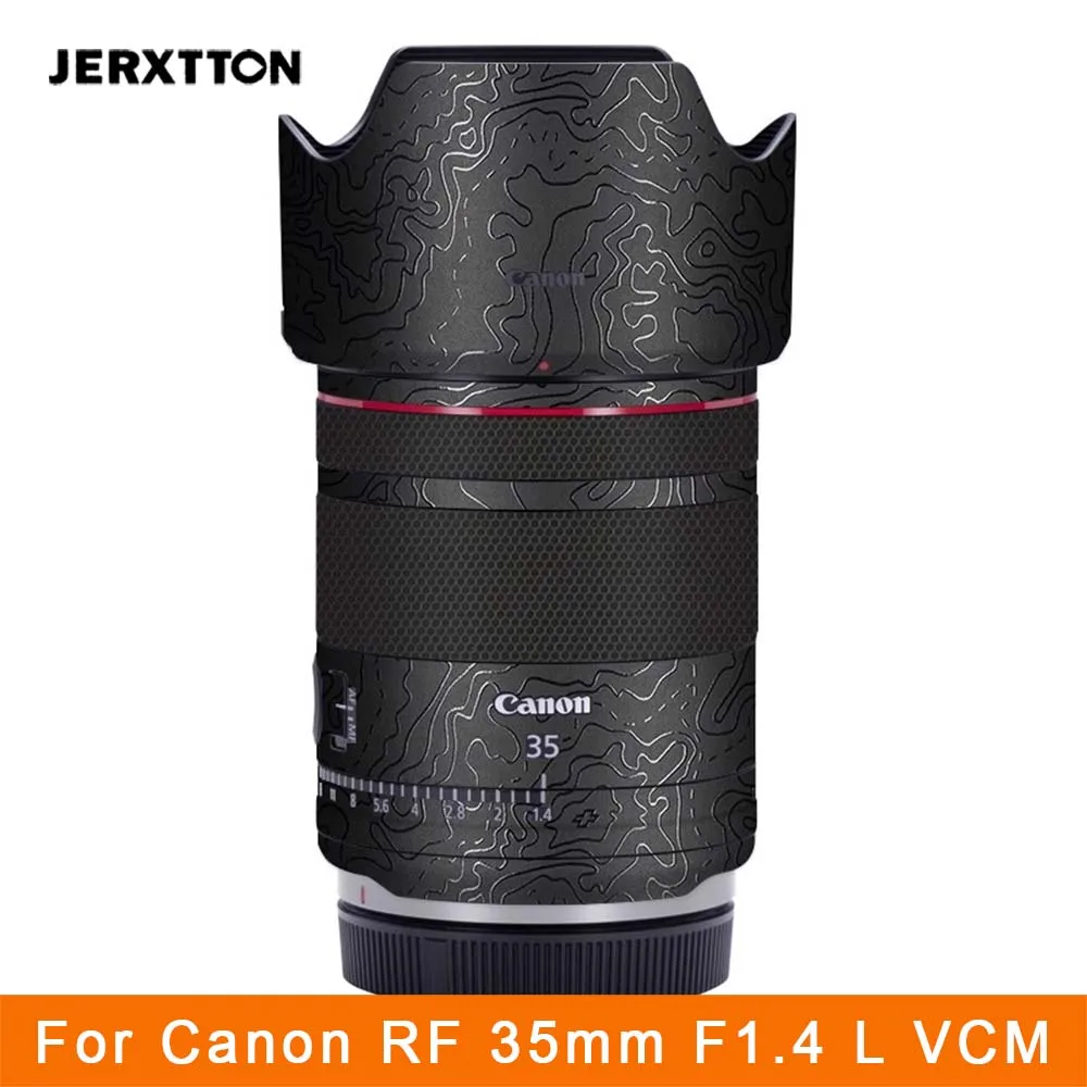 RF 35 F 1.4 L كاميرا 3M الفينيل التفاف ملصق مائي الجلد فيلم المضادة للخدش عدسة الجسم واقية ملصق لكانون RF 35 مللي متر F1.4 L VCM F/1.4