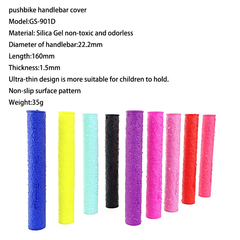 Gipsy 12inch Children Balance Bike Handlebar Grips Cover for Pushbike Modified Bicycle Silicone Non-slip Handlebar Cover 12''