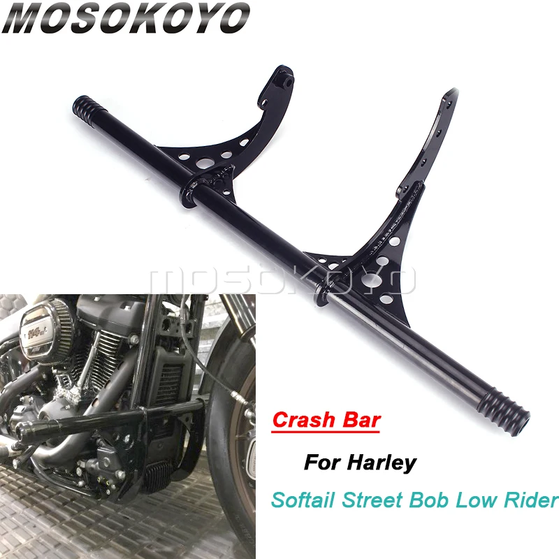 

For Harley Softail Street Bob Low Rider FXLR FXBB FXLRS Standard FXST Motorbike Passenger Peg Engine Guard Highway Crash Bar 18+