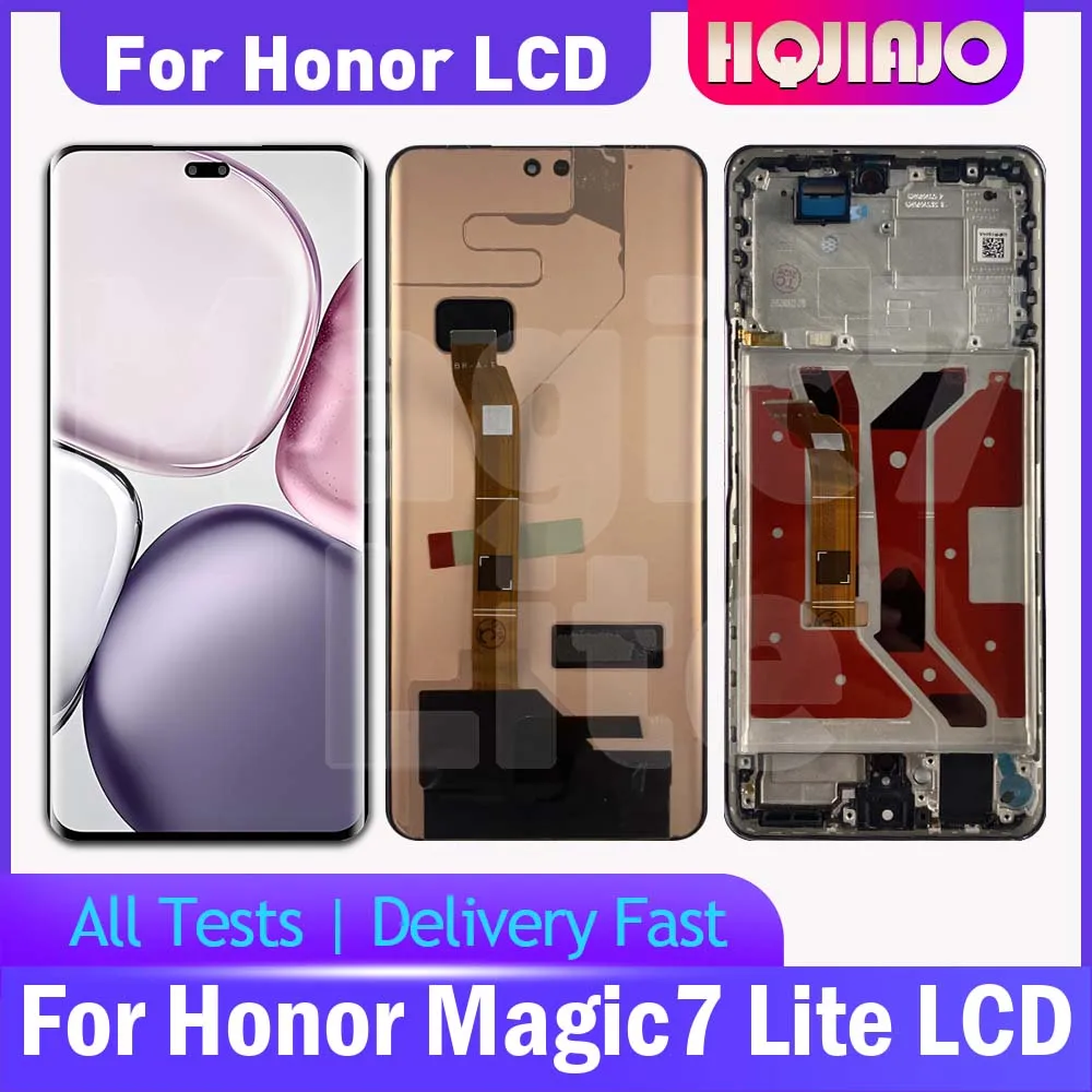 6.78'' AMOLED LCD Display Touch Screen Digitizer For Honor Magic7 Lite BRP-NX1 Replacement Part Assembly for Mobile Phones