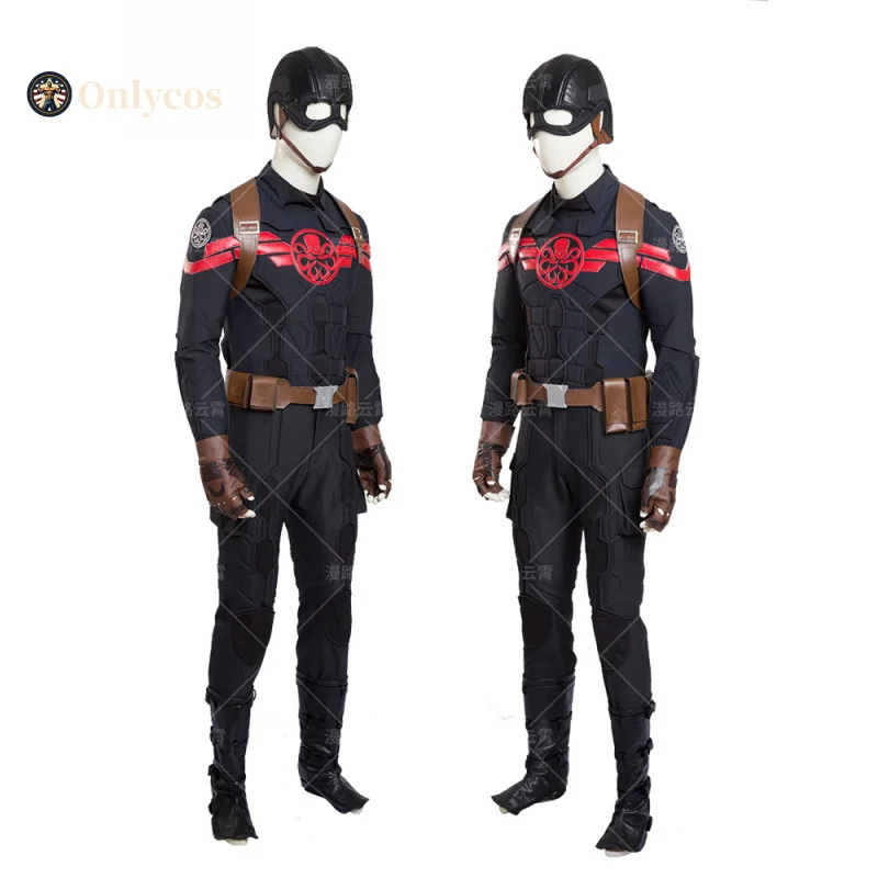 HYDRA กัปตันอเมริกาคอสเพลย์เครื่องแต่งกายชุดเครื่องแบบ Props อุปกรณ์เสริมสําหรับชายฮาโลวีน Carnival Party Onlycos
