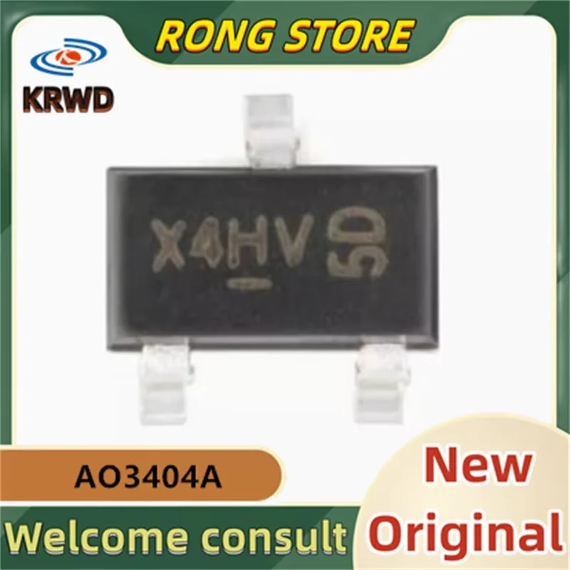 (50PCS)  X4HV X4** New and Original Chip IC AO3404A AO3404 SOT-23