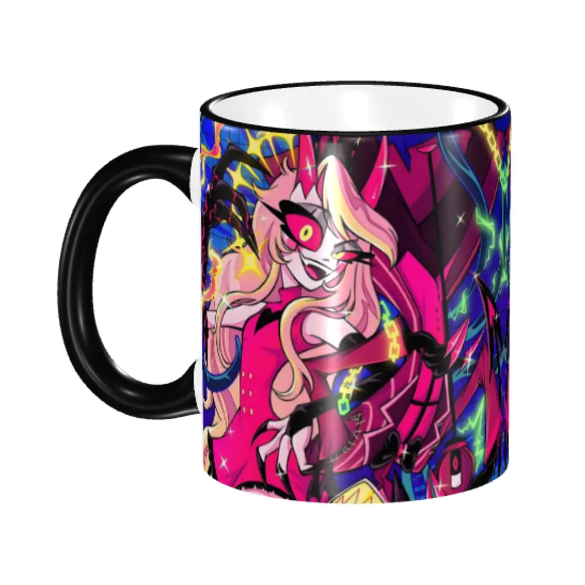 

Керамическая кружка для кофе и чая Hazbin Hotel с индивидуальным дизайном, в стиле ретро, для самостоятельного оформления, с музыкальным комедийным мотивом