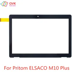 10.1 Inch Black for Pritom ELSACO M10 Plus Tablet PC Capacitive Touch Screen Digitizer Sensor External Glass Panel