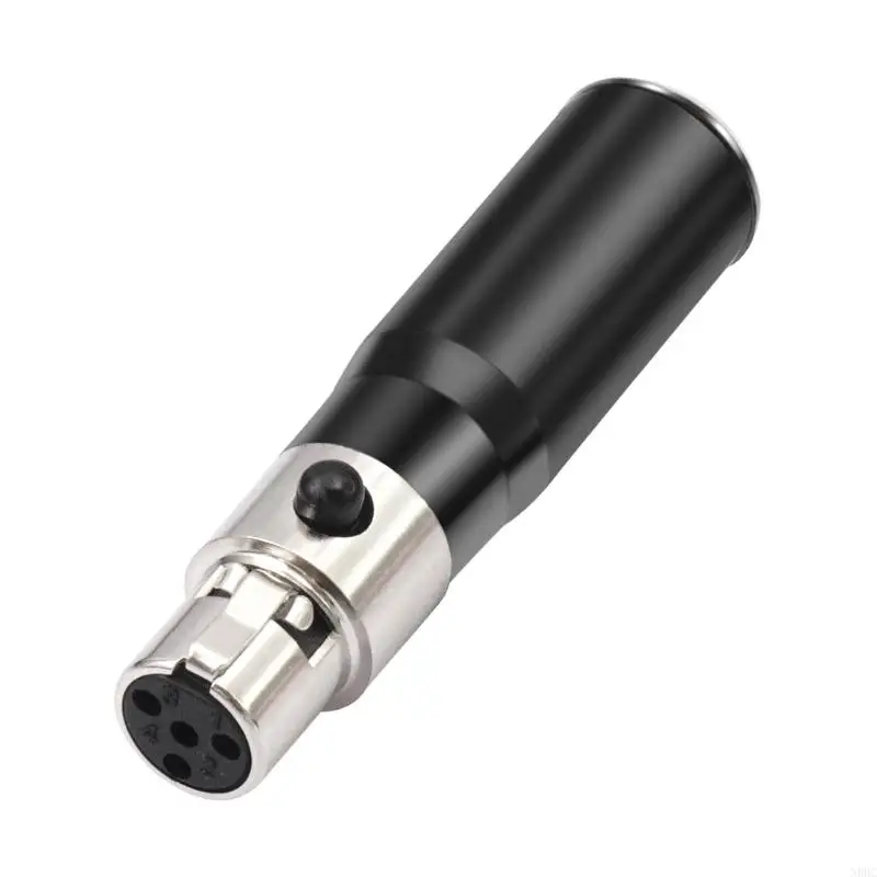 

4Pin to 3Pin XLR Adapter Head Mini Auditory Converter Easy Installation Design for Quick Connection Between Devices N0HC
