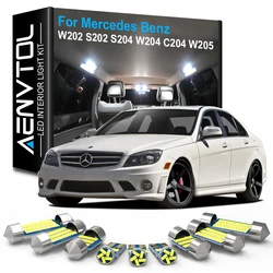 AENVTOL Canbus Interior Lights LED For W202 S202 W203 S203 CL203 S204 W204 C204 W205 S205 C205 Mercedes Benz C Class Accessories