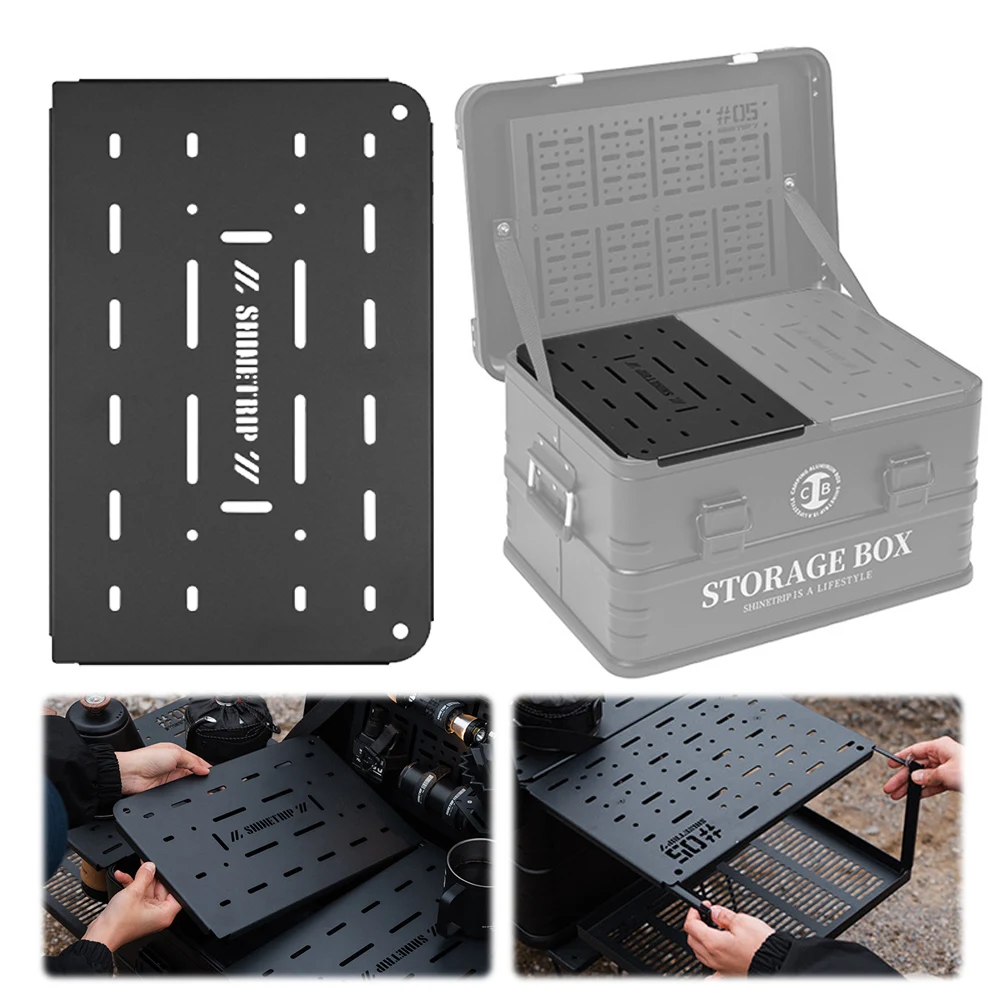 

Стол-тумба для кемпинга, многофункциональная боковая панель из алюминиевого сплава, легкий модуль боковой панели стола для кемпинга и походов на природе