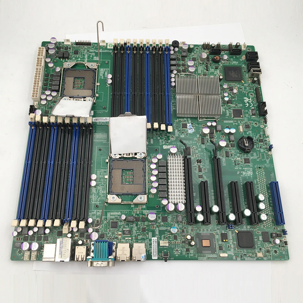 X8DTN +- F اللوحة الأم للخادم ثنائي الاتجاه X58 LGA1366 5520 رقاقة دعم معالج Xeon سلسلة 5600/5500