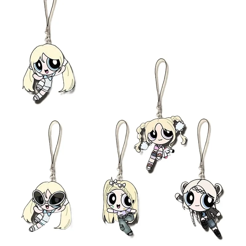 5PCS Aespas Phone Chain Strap Decorative Hand Wrist Lanyard Anti‑Lost Phone Charm for Cell Phone Case Bag Decoration Daily Gift