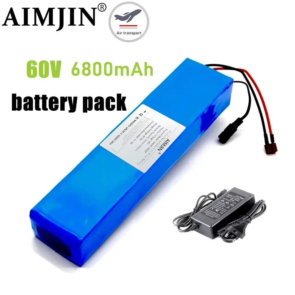 

16S2P 18650 Lithium-ion Battery Battery Pack 60V 6800mAh Built-in BMS Rechargeable Battery Suitable for Electric Scooter