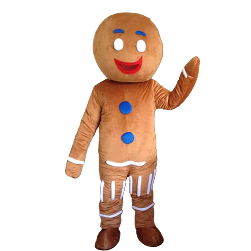 Santa Claus Elk Cartoon Mascot Costumes Gingerbread Man Adult Walking Anime Doll Costume Performance Snowman Stage Props