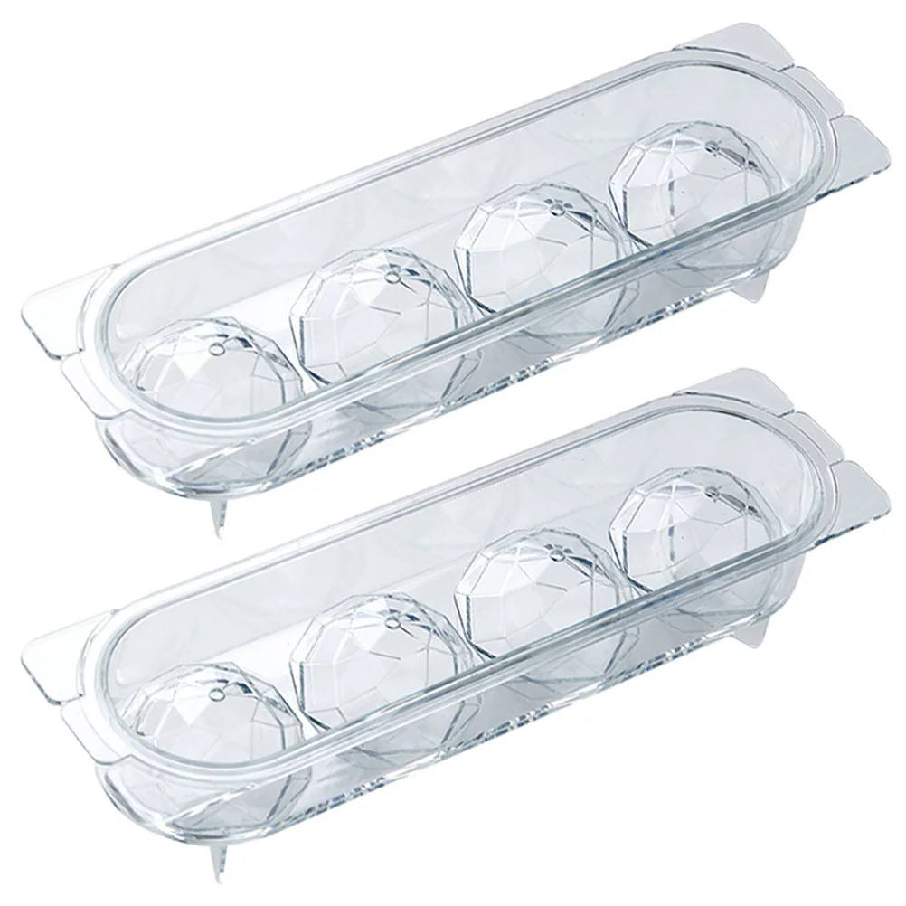 

2pcs Cube Trays Quick Demold Creative Cocktail Ice Trays For Freezer Whiskey Balls Freezer Mold Ice Molds Drinks