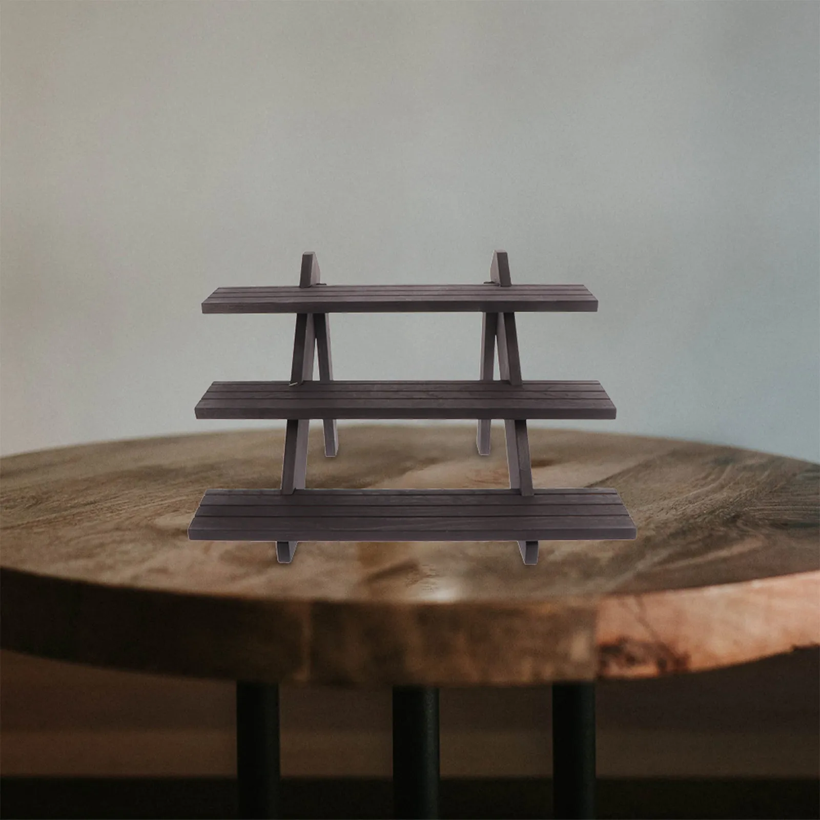 

Многоуровневая деревянная подставка для украшений, разборная подставка для хранения серег и колец, органайзер для дома