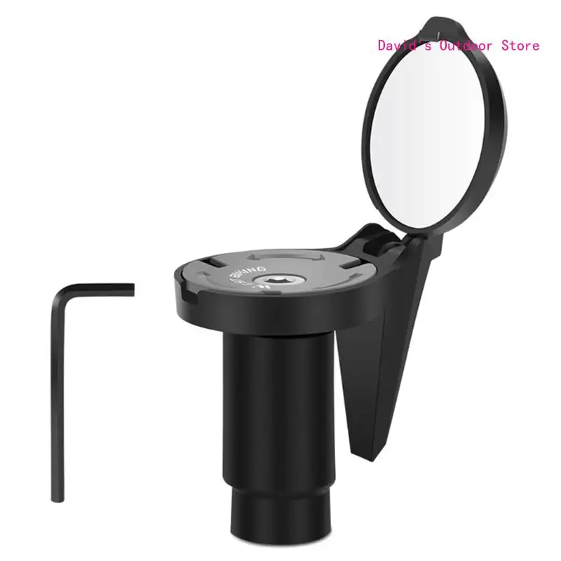 

Bicycles Rearview Mirror End Handlebar Adjustable Convex Bike Mirror Cycling X3UA