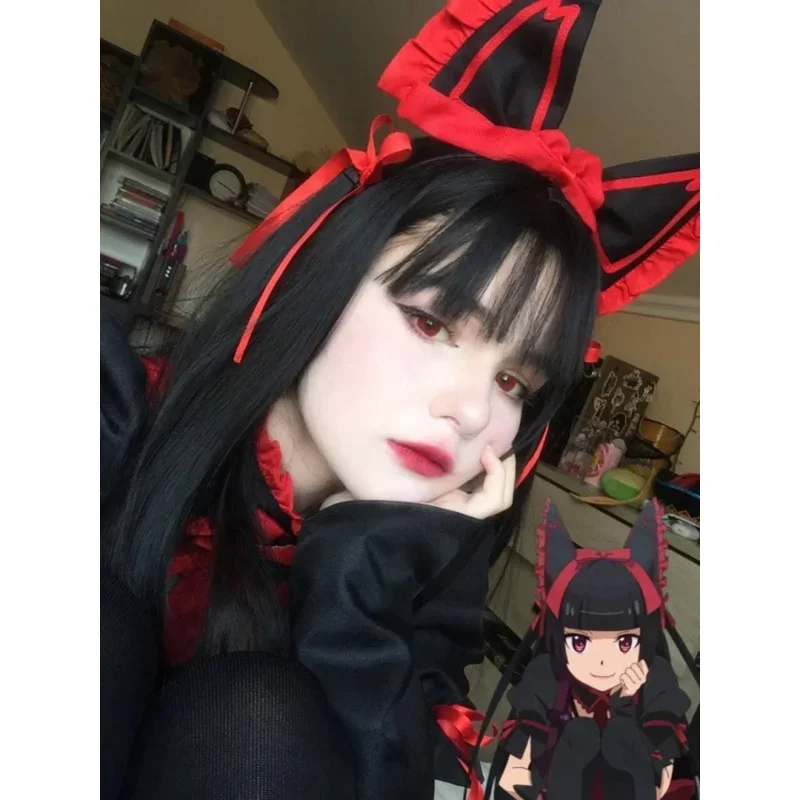 روري ميركوري تأثيري حلي فستان بتصميم حالم كم قصير بلايز تنورة موحدة الدعاوى شعر مستعار أحذية للكبار حفلة الهالوين M17