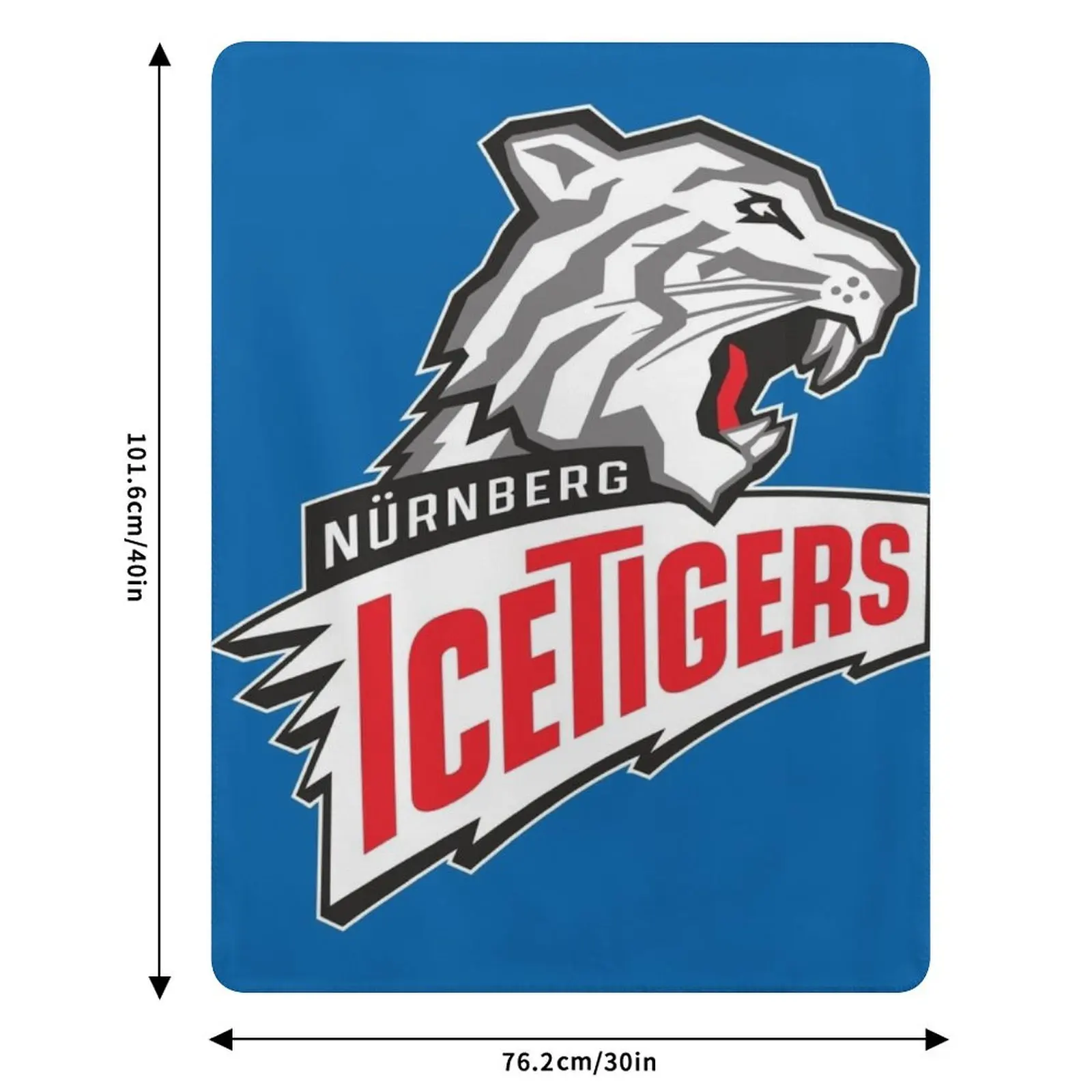 Nurnberg Ice Tigers Throw Blanket Tourist Hair Vintage Nap Blankets